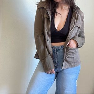 kenar utility style jacket with hood